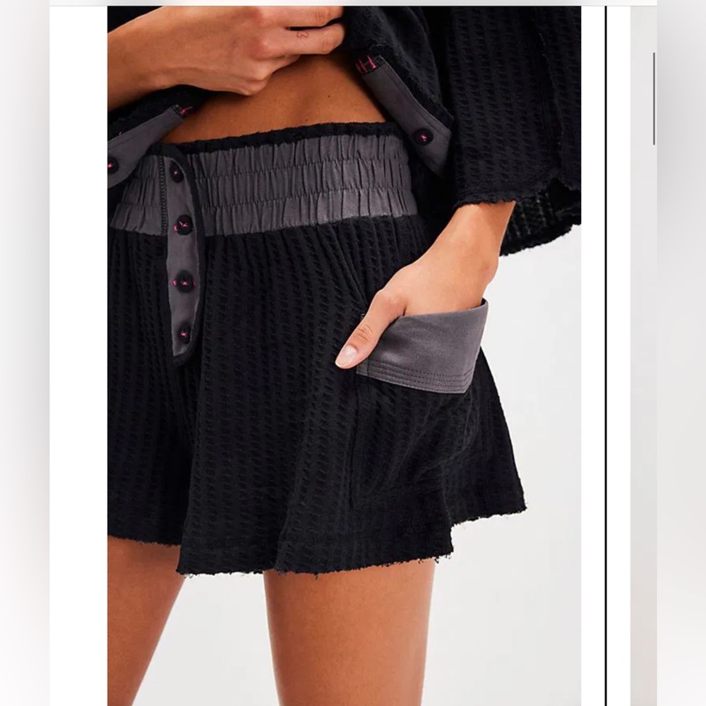 NWT FREE PEOPLE HAPPY MIX THERMAL BOXERS